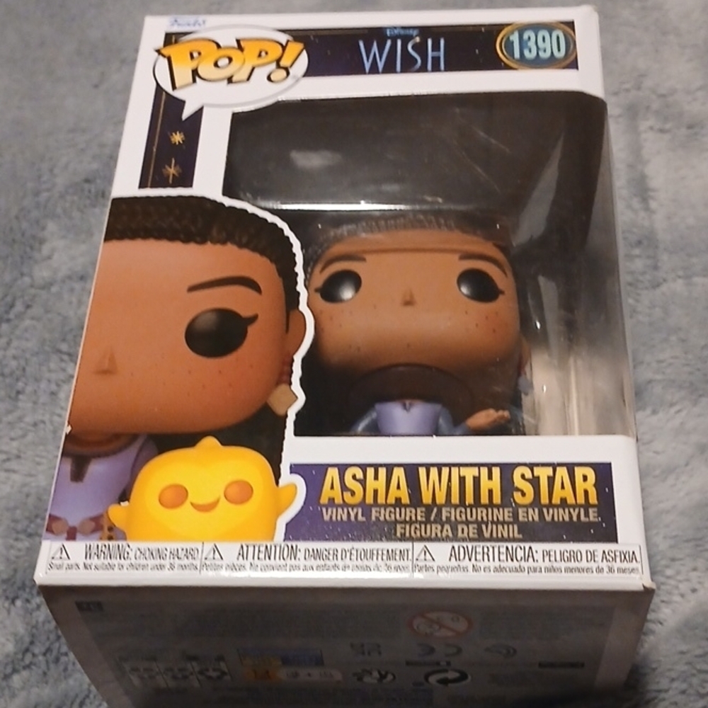 Funko Pop! Asha With Star Vinyl Figure - Purple, Yellow, Brown